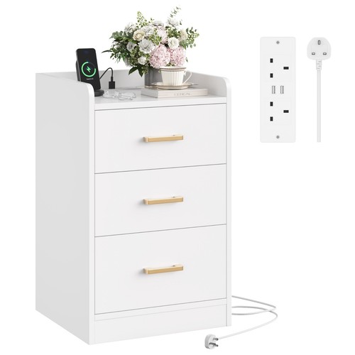 Bedside table with charging - bedside,