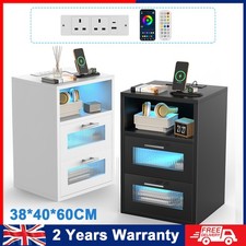 LED Bedside Table With