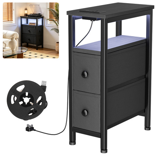Side table narrow bedside - table,,