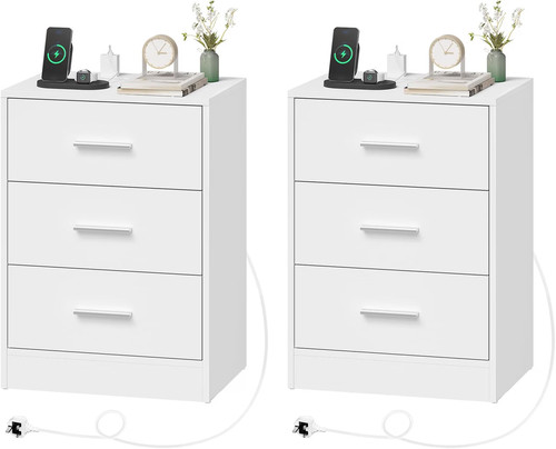 Woltu bedside tables set - woltu, 2