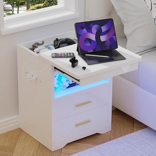 Led nightstand bedside - bedside, table