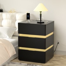 Bedside Table LED Nightstand 3