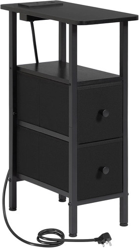 Amhancible slim bedside table - slim,