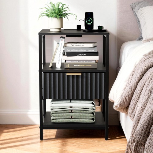 Bedside table drawers - bedside,