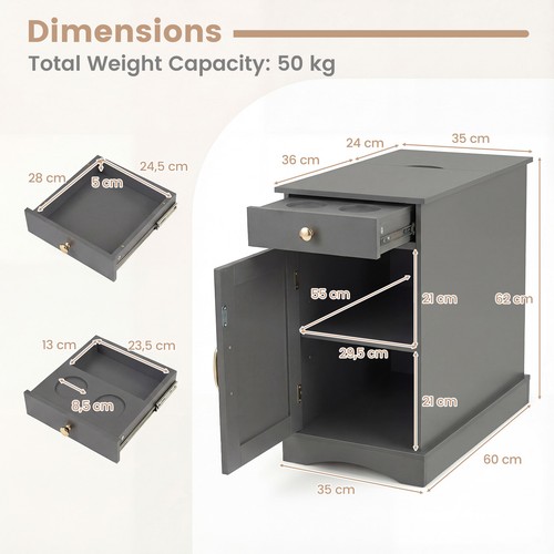 Station narrow nightstand - narrow,