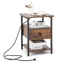 Bedside Table with Charging