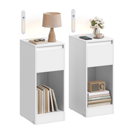 Vasagle set slim bedside - set, of