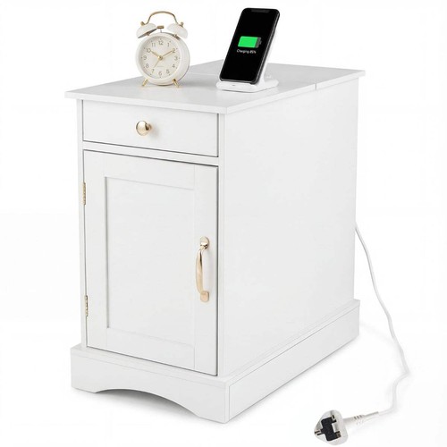 End table narrow nightstand - end,
