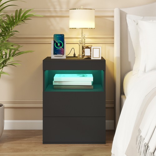 Modern led bedside table - modern,