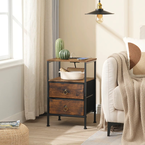 Bedside table with charging - bedside,
