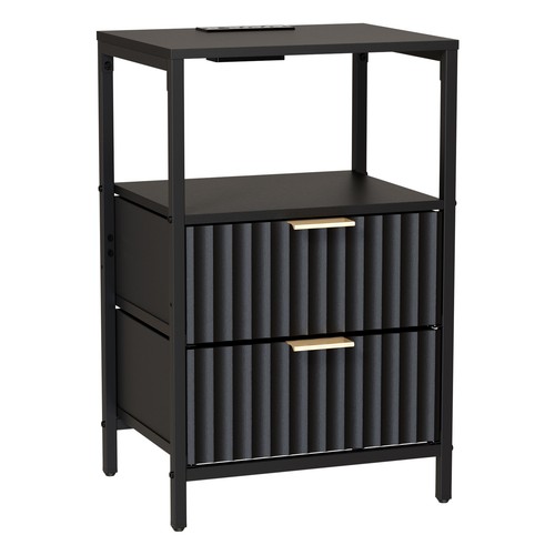 Grille bedside table with - grille,