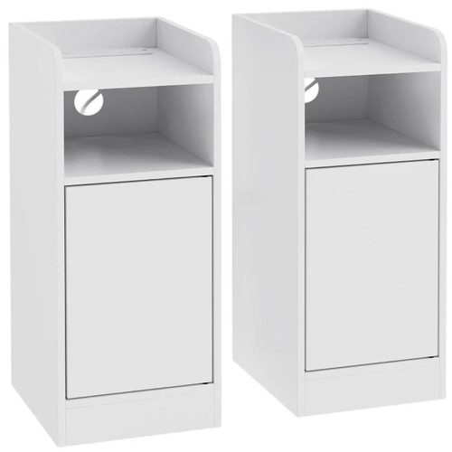 Slim bedside table set - table, of
