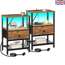 Bedside Table Set of 2 with