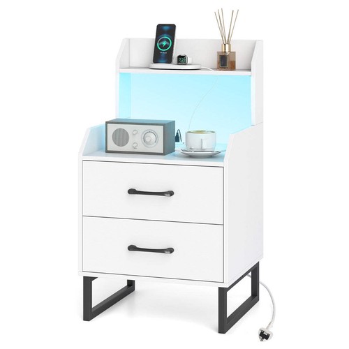 Nightstand modern bedside - nightstand,