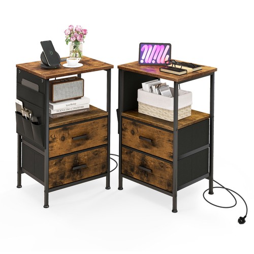 2pcs industrial bedside - bedside, table