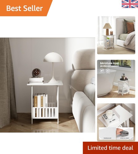 Elegant compact nightstand - nightstand,