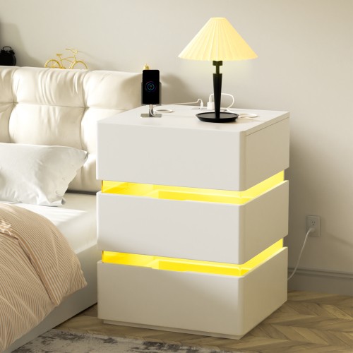 Bedside table led - bedside, nightstand